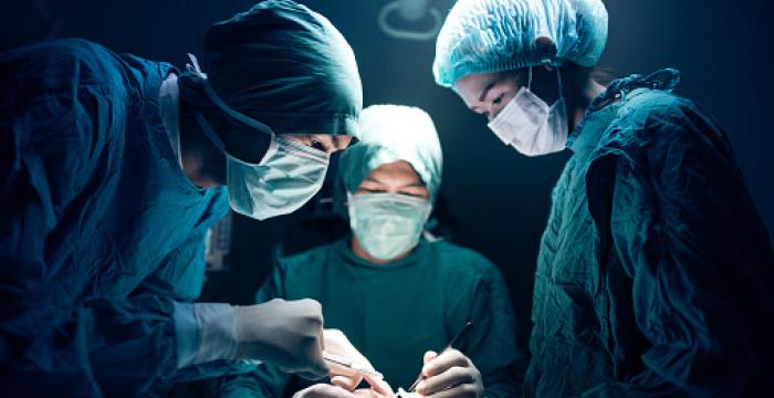 surgeon in theatre